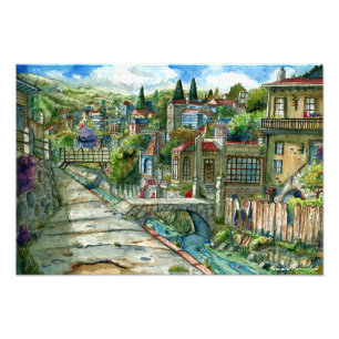 Imaginary Quilpué Corner Photo Print