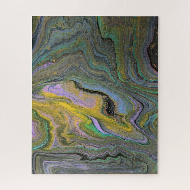 Imagination 1 Abstract Acrylic Geode Puzzle (Vertical)