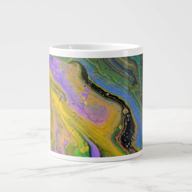 Imagination 2 Vibrant Geode Abstract Drink Mug (Front)