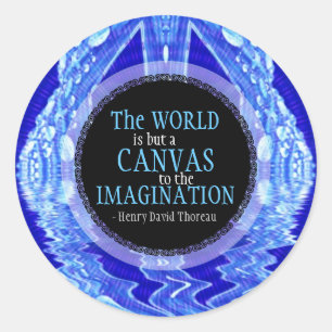 Imagination Canvas Quote Custom Art Sticker