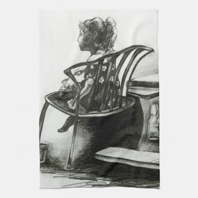 Imagination Fuels my Reality Tea Towel (Vertical)