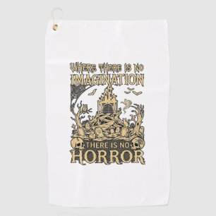 Imagination Horror Halloween Haunted House Cemeter Golf Towel