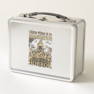 Imagination Horror Halloween Haunted House Cemeter Metal Lunch Box