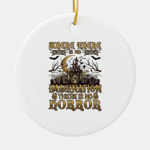Imagination Horror Halloween Haunted House Graveya Ceramic Ornament