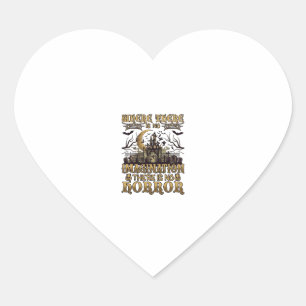 Imagination Horror Halloween Haunted House Graveya Heart Sticker