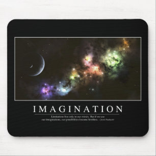 Imagination: Inspirational Quote Mouse Pad
