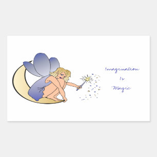Imagination is Magic Fairy Rectangular Sticker