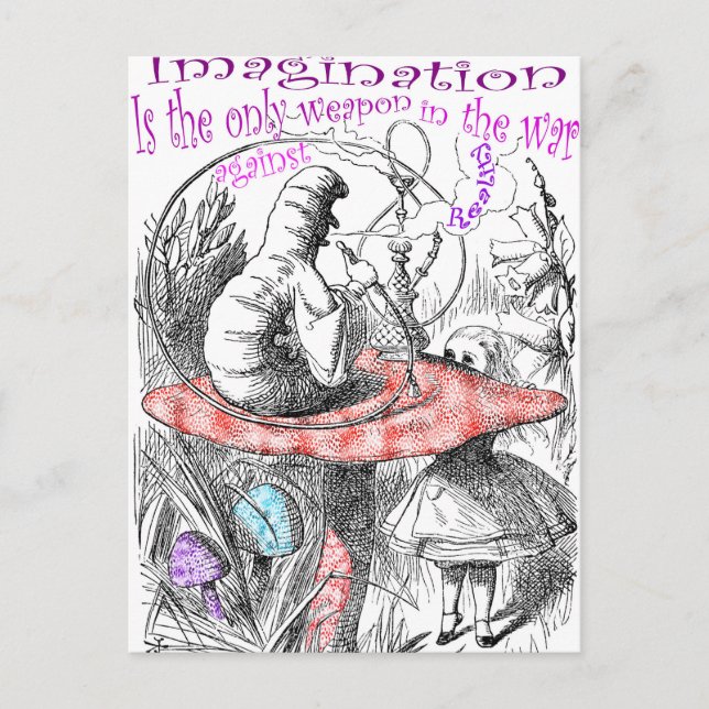 Imagination is the only weapon in the war... postcard (Front)