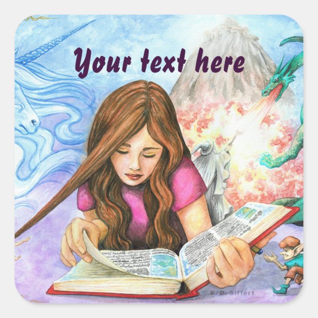 Imagination Square Sticker (Front)