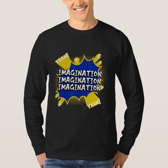 Imagination Thought Bubbles Artwork T-Shirt (Front)