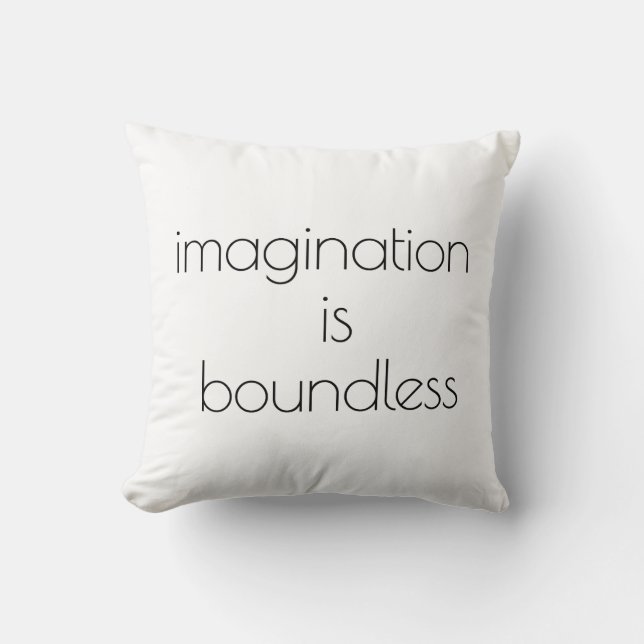 Imagination Throw Pillow (Front)