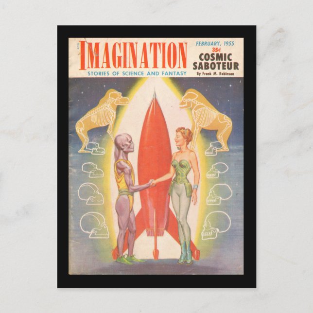 Imagination v06 n02 (1955-02.Greenleaf)_Pulp Art Postcard (Front)