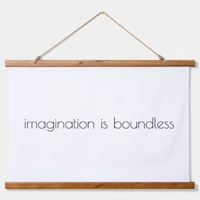 Imagination Wood Topped Wall Tapestry (Front)