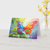 Imaginative Dancing Butterfly Happy Birthday