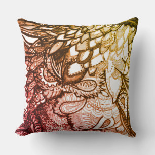 Imaginative Pillow Zen Tangle Pattern