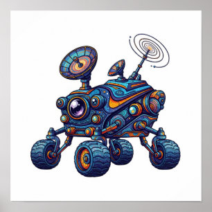 Imaginative Space Rover Poster