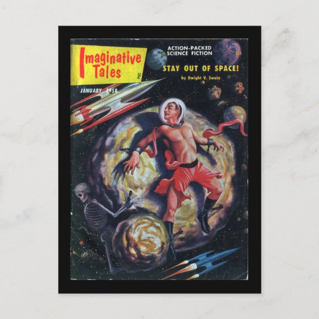 Imaginative Tales - 1958.01_Pulp Art Postcard (Front)