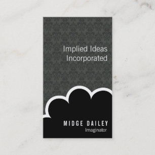 Imaginator Cloud on Medium Damask Business Card