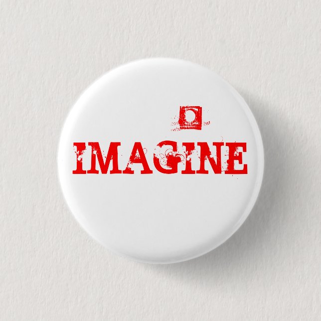 IMAGINE 3 CM ROUND BADGE (Front)