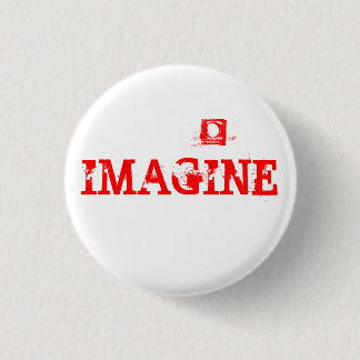IMAGINE 3 CM ROUND BADGE
