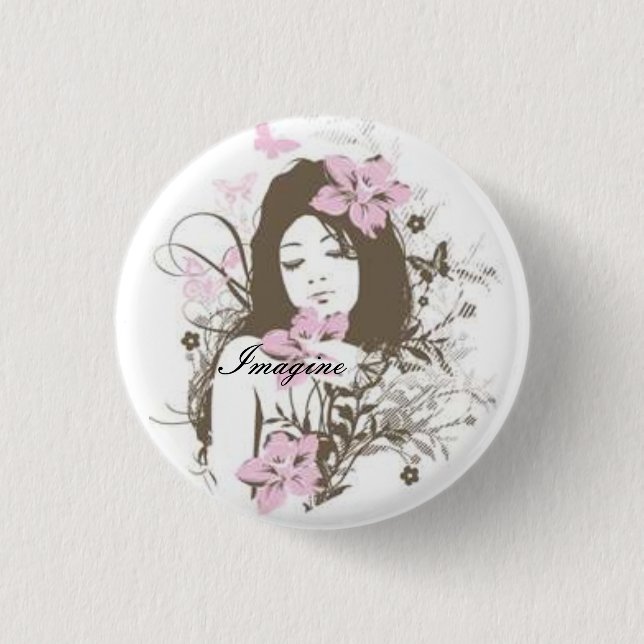 Imagine 3 Cm Round Badge (Front)