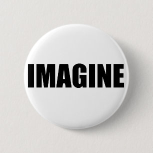 IMAGINE 6 CM ROUND BADGE