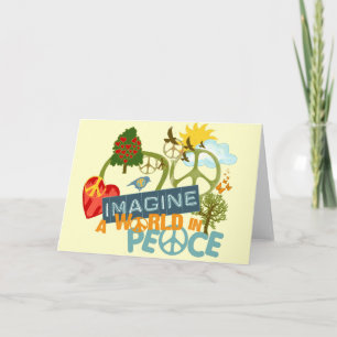 Imagine a World in Peace Card