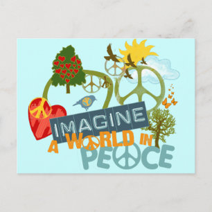 Imagine a World in Peace Postcard