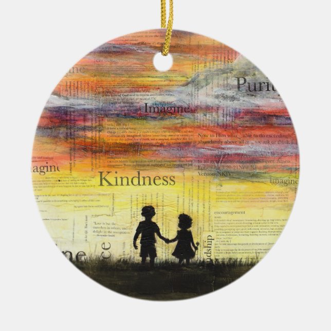 "Imagine" Art Ornament (Front)