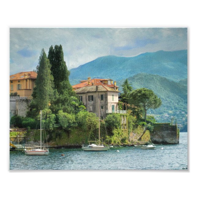 Imagine being in serene Varenna, Italy Photo Print (Front)
