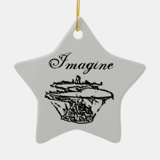 Imagine & Believe Ornament (Front)