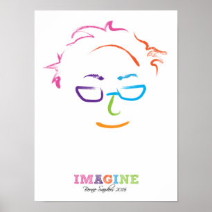 Imagine Bernie Sanders 2016 Poster