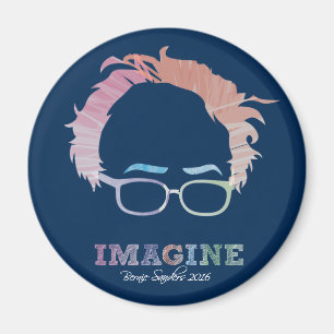 Imagine Bernie Sanders 2016 - watercolors Magnet