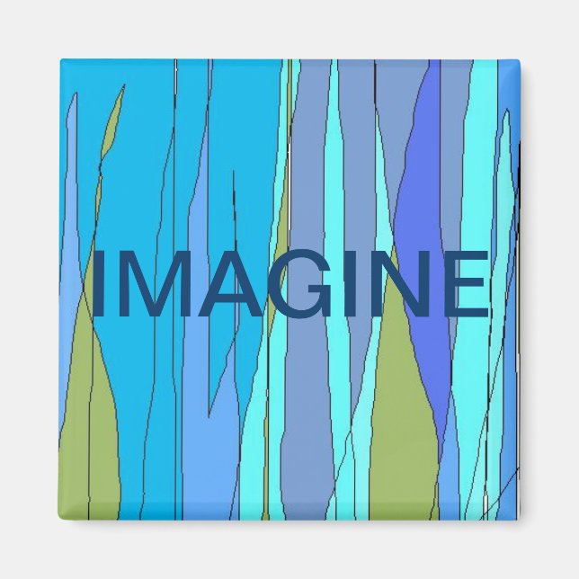 "Imagine/Blublu" magnet (Front)