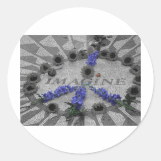imagine classic round sticker