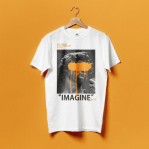 IMAGINE David Sculpture with orange paint T-Shirt