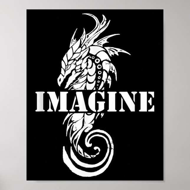 Imagine Fantasy Dragon Tattoo Style  Poster (Front)