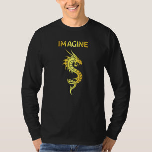 Imagine Fantasy Dragon Tattoo Style T-Shirt