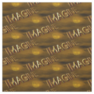 Imagine Fantasy Moon Inspirational Pattern Fabric