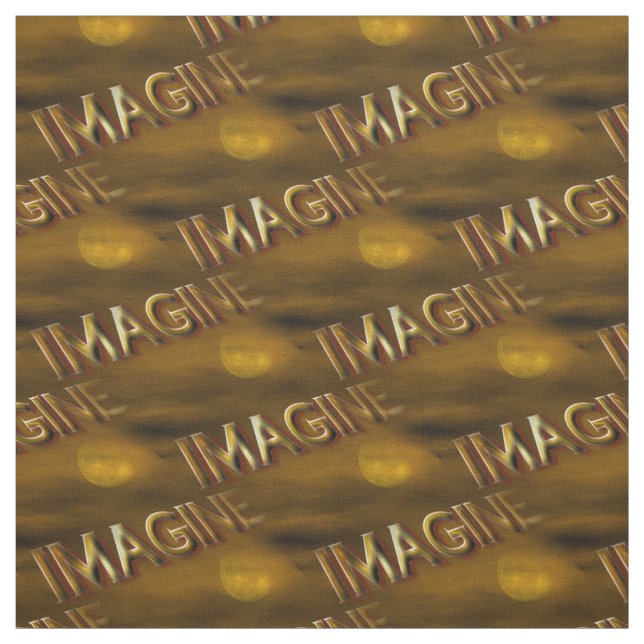 Imagine Fantasy Moon Inspirational Pattern Fabric (Swatch)