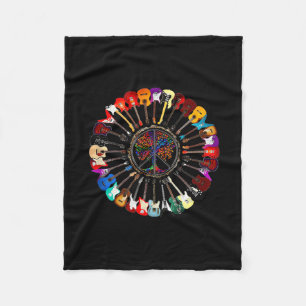 Imagine Hipe People Living Life In Peace And Love Fleece Blanket