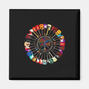 Imagine Hipe People Living Life In Peace And Love Magnet