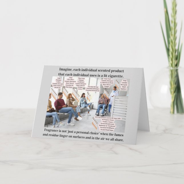 Imagine If Scented Products Were Lit Cigarettes Thank You Card (Front)