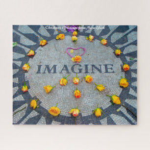 Imagine Memorial New York. Christmas Greetings Jigsaw Puzzle