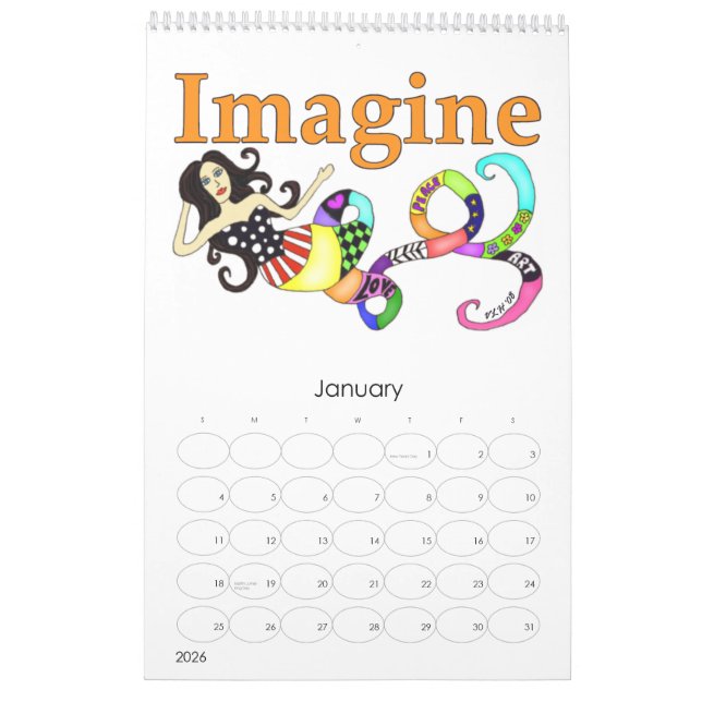 Imagine Mermaid and Friends 2010 Calendar (Jan 2026)