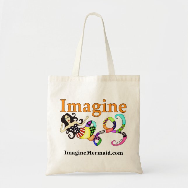 Imagine Mermaid Tote Bag (Front)