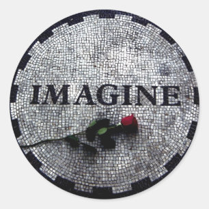 Imagine Monument Classic Round Sticker