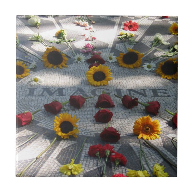 IMAGINE Mosaic, Strawberry Fields, NY -  Ceramic Tile (Front)