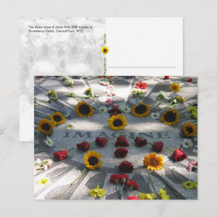 IMAGINE Mosaic, Strawberry Fields, NY - H Postcard