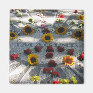 IMAGINE Mosaic, Strawberry Fields, NY - Magnet